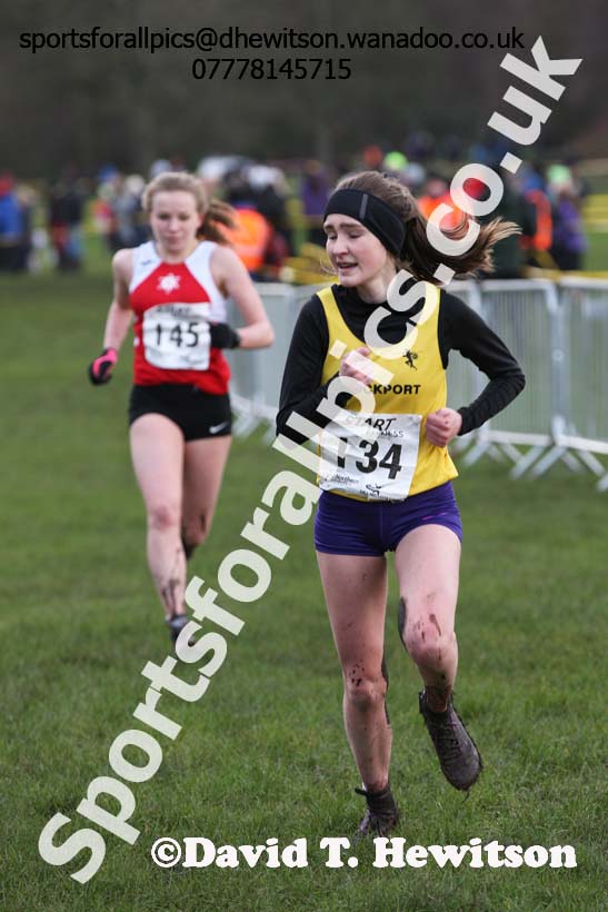 Womens under-17 Northern Cross Country Champs., Witton Park, Blackburn. Photo: David T. Hewitson/Sports for All Pics